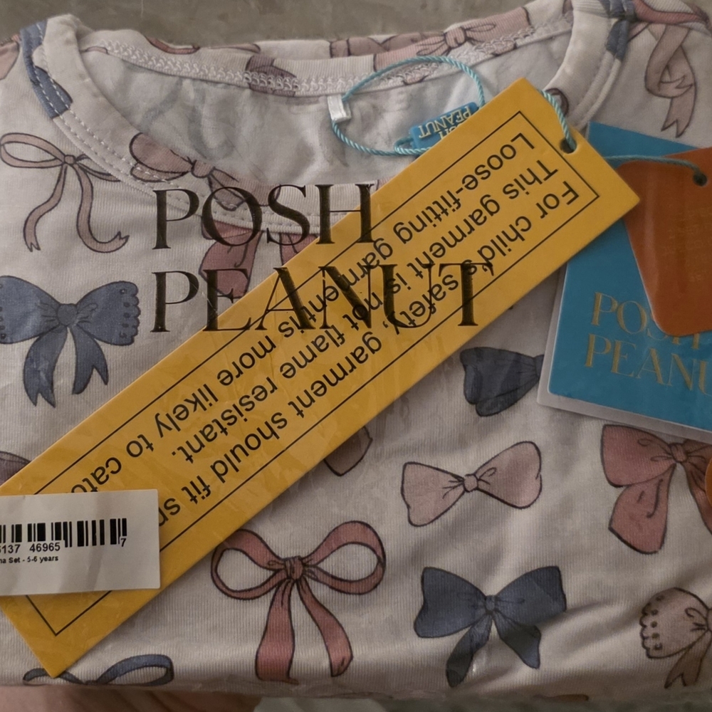 Posh Peanut Adriana Classic Pajamas 5T/6T NIB